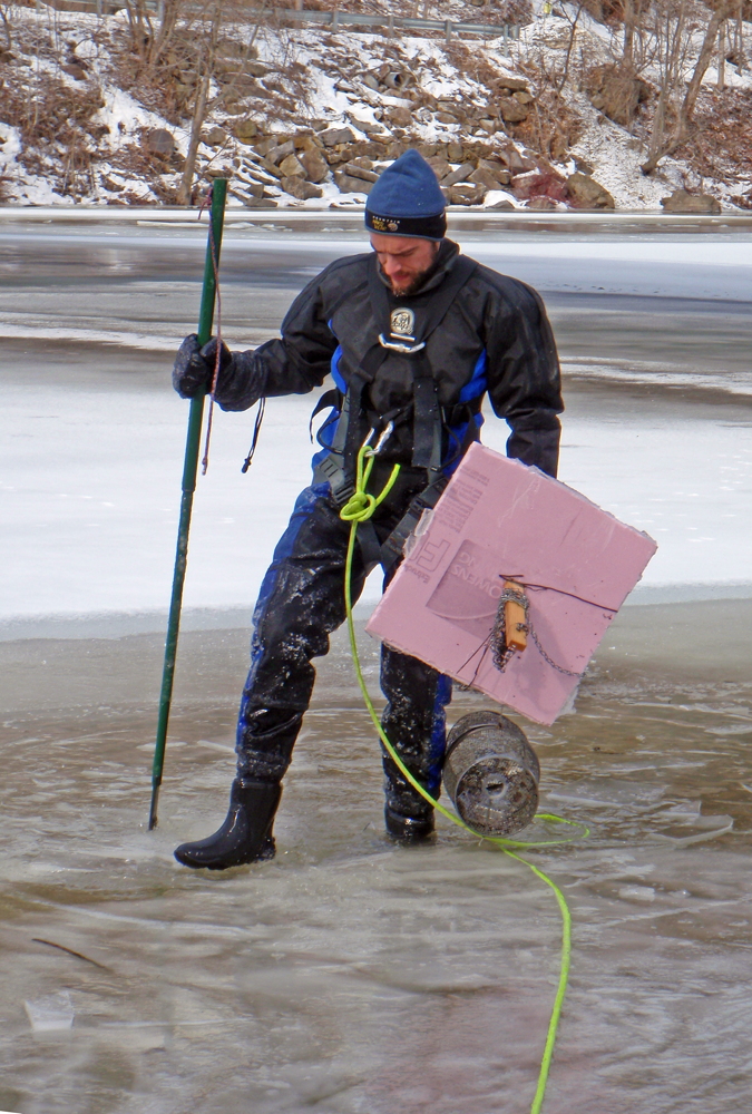Chellman in dry suit Briggs
